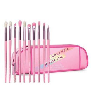 NWT Morphe x Jeffree Star Eye Brush Collection - 10 Natural & Synthetic Brushes